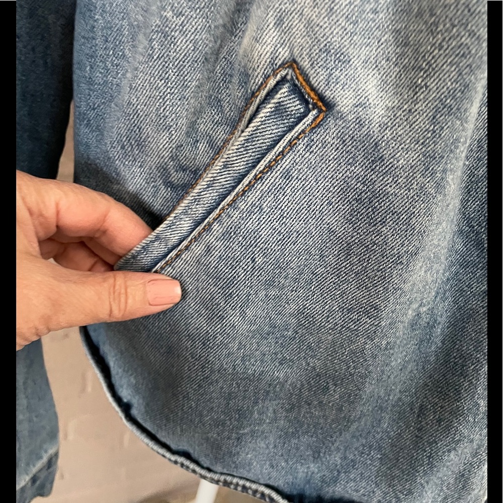 Kenzie Fringed back Full Jean Jacket S - Picture 10 of 14